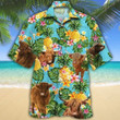 Highland Cattle Pineapple Hawaiian Shirt