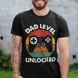 Funny New Dad Shirt, Dad Level Unlocked Tee Shirt, Gaming Shirt, First Time Dad, Father's Day Gift Idea, New Super Dad Announcement Shirt