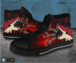 Arizona Coyotes Dark Red High Top Shoes