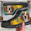 American Foxhound Colorful High Top Shoes