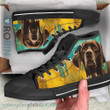 Pointer Dog Colorful Canvas High Top Shoes