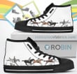 Horse Riding Lover Canvas High Top Shoes