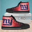 New York Giants Canvas High Top Shoes