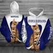 Share My Life And Cat With Bengal Cat 3D Hoodie Zip Hoodie, 3D All Over Print Hoodie Zip Hoodie