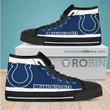 Indianapolis Colts Canvas High Top Shoes