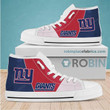 New York Giants Bright Color Canvas High Top Shoes
