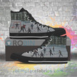 Hockey Ugly Christmas Canvas High Top Shoes