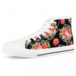 Poppy Flower High Top Shoes