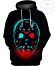 Friday The 13Th Jason Voorhees Killer Puzzle 3D Hoodie Zip Hoodie, 3D All Over Print Hoodie Zip Hoodie