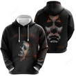 Halloween Michael Myers Scary Face Black 3D Hoodie Zip Hoodie, 3D All Over Print Hoodie Zip Hoodie