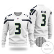 NFL Wilson No 3 Seattle Seahawks Ugly Christmas Sweater