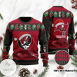 Tampa Bay Buccaneers Grateful Dead SKull And Bears Ugly Sweater NFL Football Christmas Shirt