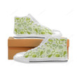 Cute Frog Dragonfly Pattern High Top Shoes
