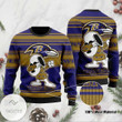 Baltimore Ravens Dabbing Snoopy Ugly Christmas Sweater Holiday Party