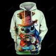 Lilo And Stitch Cute Lover XI 3D Hoodie Zip Hoodie, 3D All Over Print Hoodie Zip Hoodie