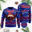 NFL Buffalo Bills Golden Skull Christmas Ugly Sweater