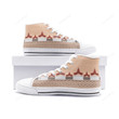 Mandalay Palace in Beige High Top Shoes