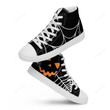 Halloween Spiderweb and Pumpkin High Top Shoes