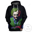 DC Joker Why So Serious Joker Straight Outta Gotham Hoodie Tee 3D Hoodie Zip Hoodie, 3D All Over Print Hoodie Zip Hoodie