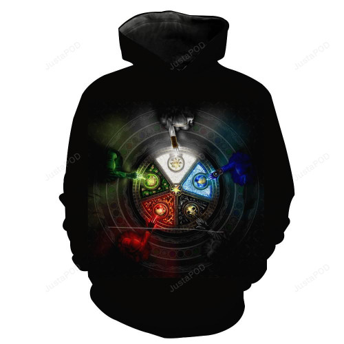 Magic The Gathering Five Mana Color 3d Hoodie