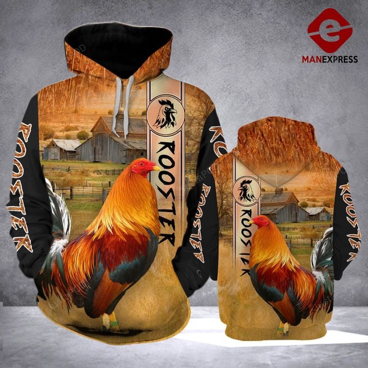 Rooster Ranch Grass 3d Print Hoodie