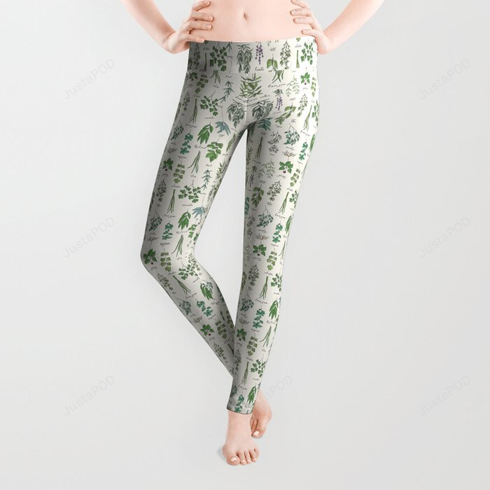 Herbs Collection All Over Print 3D Legging