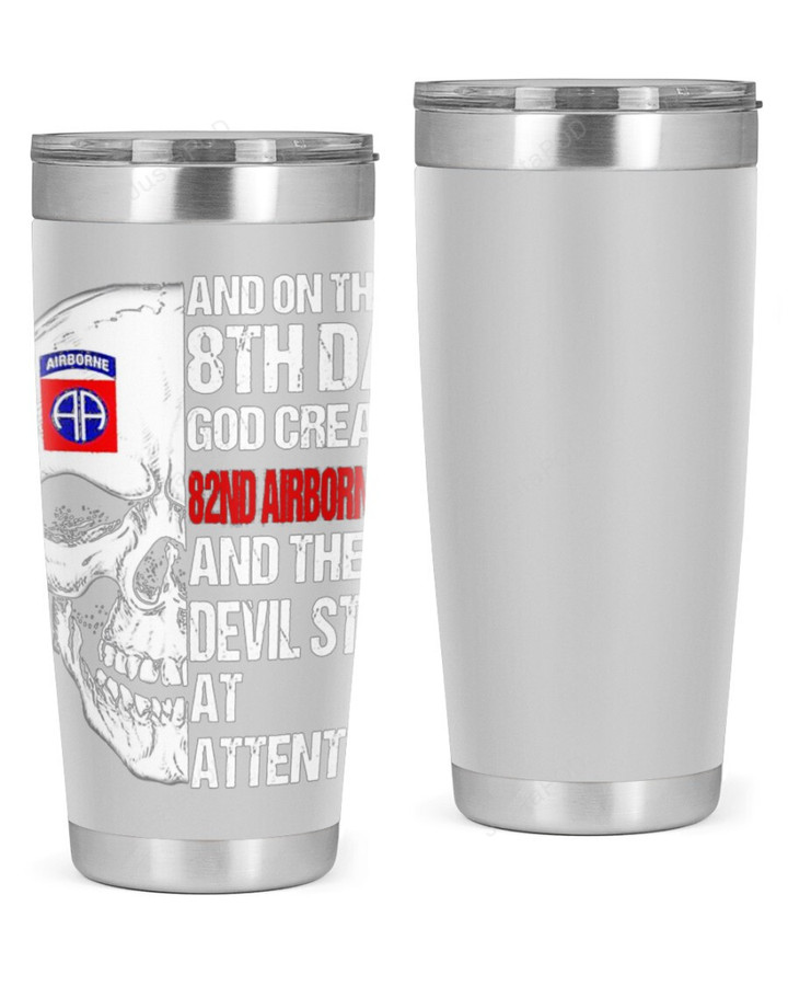 82nd Airborne Division Devil Stainless Steel Tumbler Cup