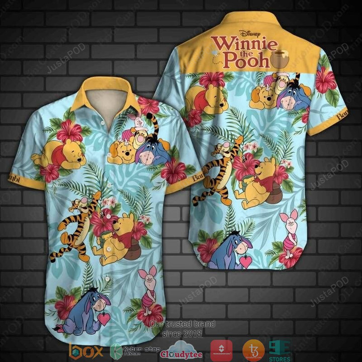 Winnie The Pooh Short Sleeve Hawaiian Shirt