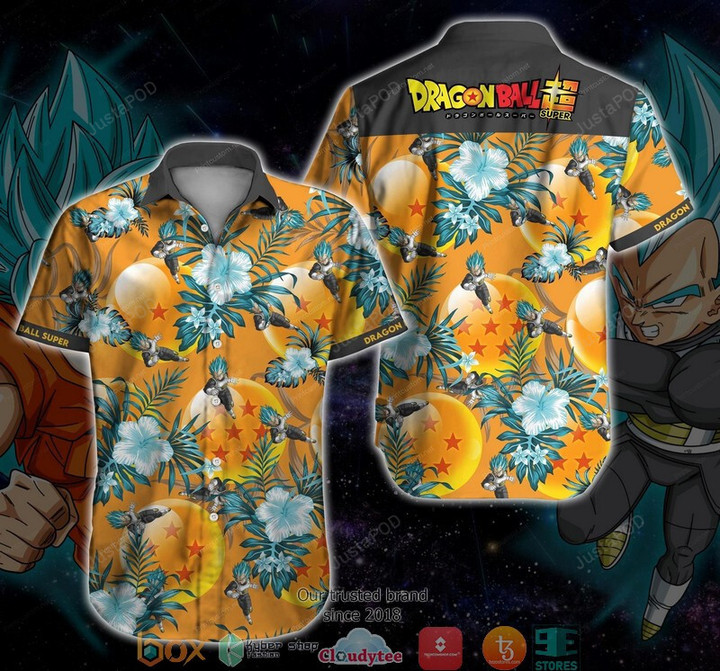 Dragon Ball Super Vegeta Short Sleeve Hawaiian Shirt