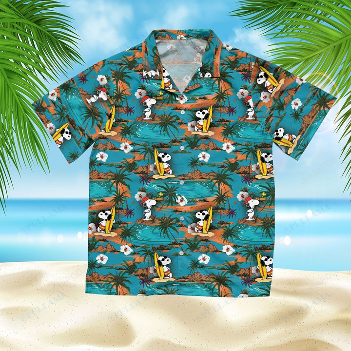 Snoopy Short Sleeve Hawaiian Shirt