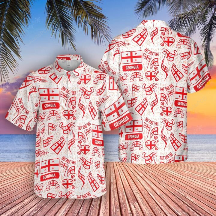 Georgia Flag Hawaiian Shirt