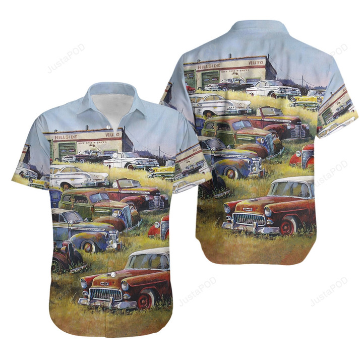 Vintage Car Hawaiian Shirt