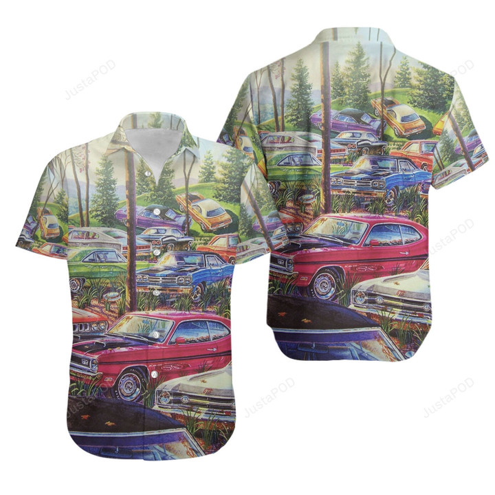 Vintage Car Hawaiian Shirt