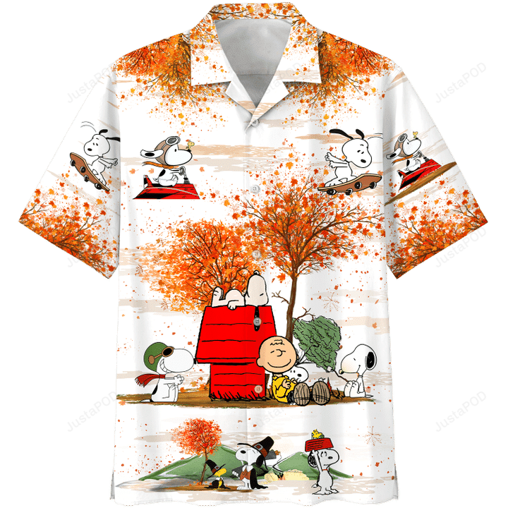Snoopy Autumn Time Hawaiian Shirt