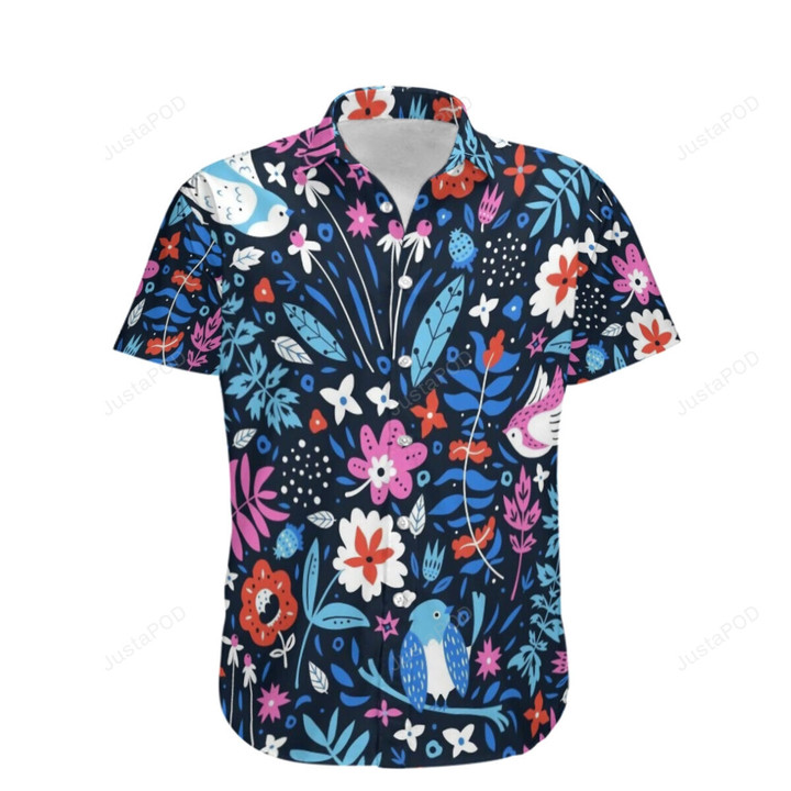 Pattern Flower Love Hawaiian Shirt