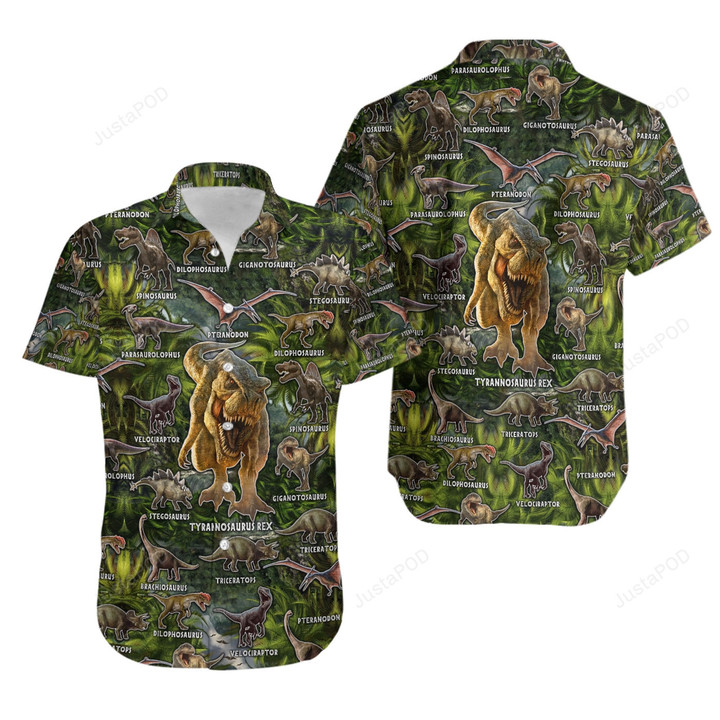 Beautiful Dinosaur Hawaiian Shirt