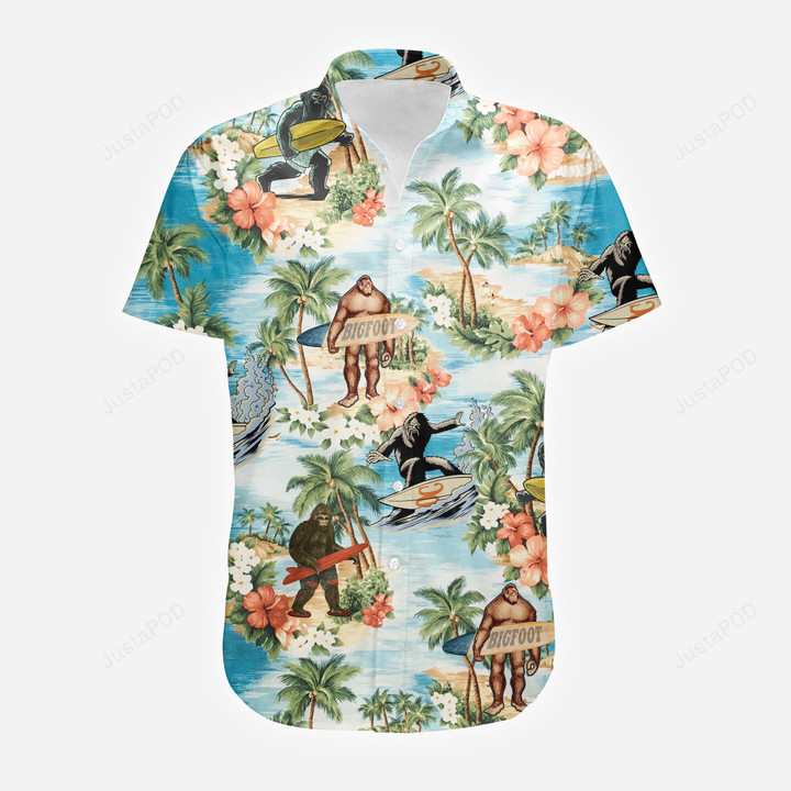 Bigfoot Summer Hawaiian Shirt
