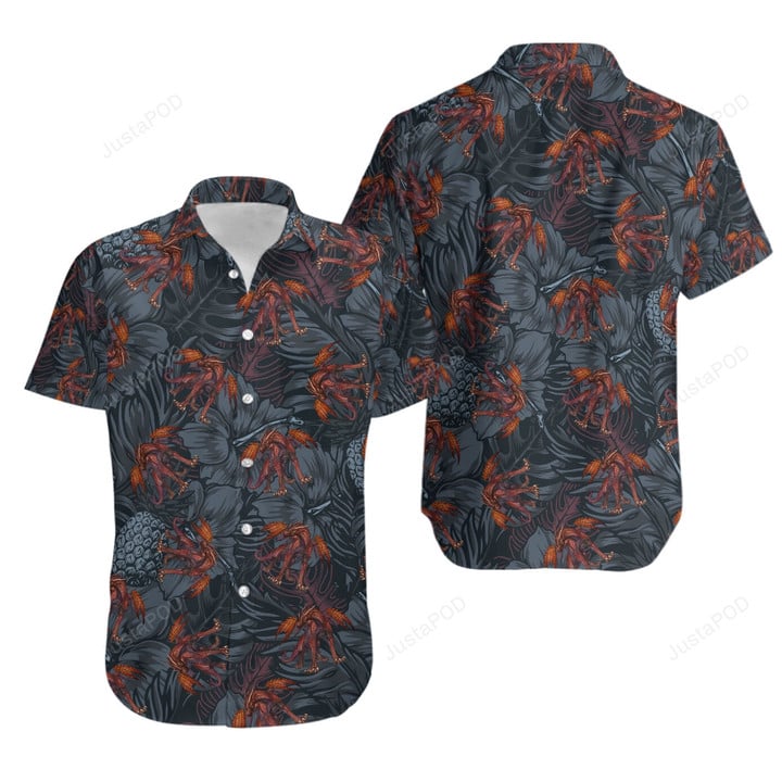 Dragon Tropical Leaves Hawaiian Shirt