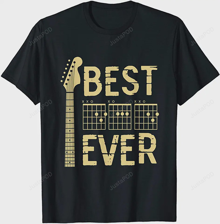 Guitarist Father Best Dad Ever D A D Chord Gifts Guitar T-Shirt