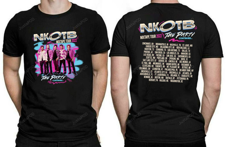 NKOTB Shirt, New Kids On The Block Mixtape Tour 2022 The Party Continues Shirt, New Kids Vintage Shirt, Gift For Fans, Nkotb Merch Shirt, Danny Wood, Jonathan Knight, Donnie Wahlberg, Mixtape Tour 2022 Shirt