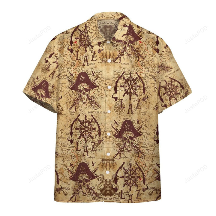 Pirate Skull 3D All Over Printed Hawaiian Shirt