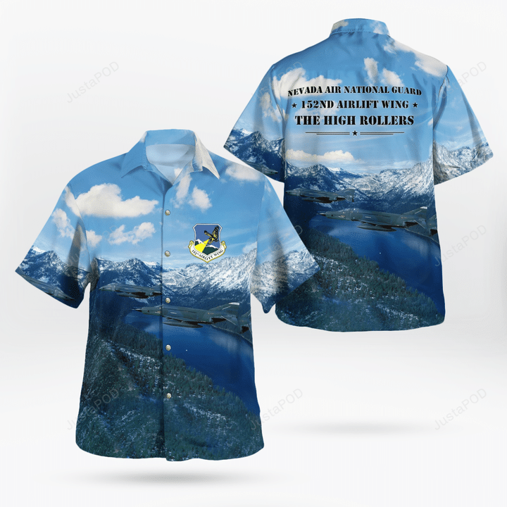 Nevada Air National Guard, 152nd Airlift Wing, McDonnell RF-4C Phantom II Hawaiian Shirt