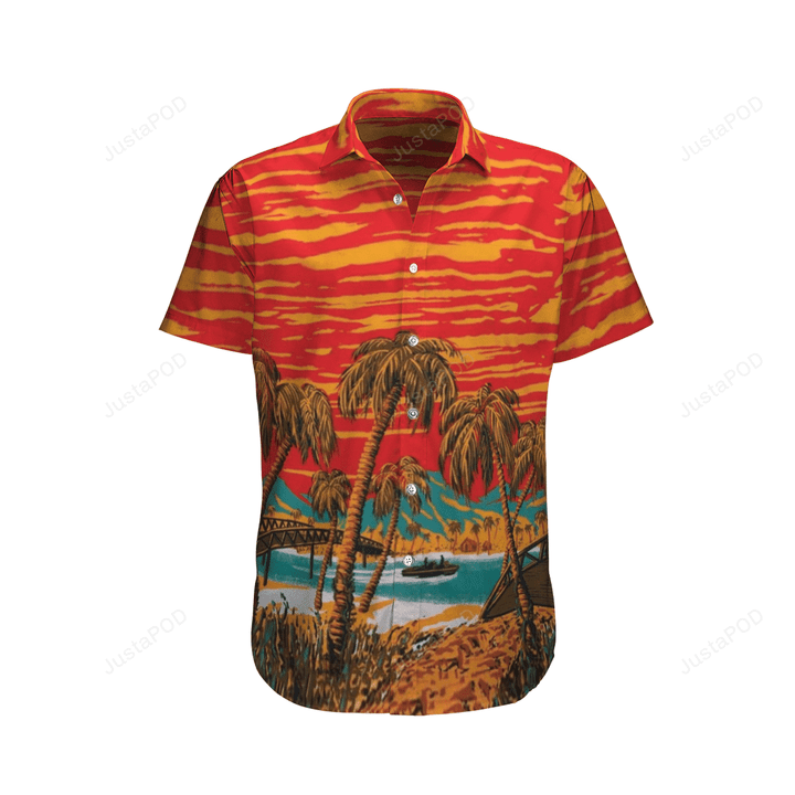 Summer Beach Hawaiian Shirt, Australia Army Hawaiian Shirt, Gift Hawaiian Shirt For Husband, Gift For Dad