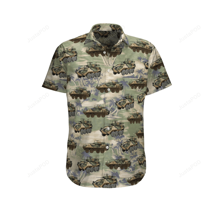 ASLAV-25 Tank Australian Army Hawaiian Shirt, Australia Army Hawaiian Shirt, Gift Hawaiian Shirt For Husband, Gift For Dad