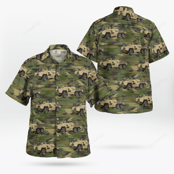 British Army MWMIK Jackal Coyote Hawaiian Shirt