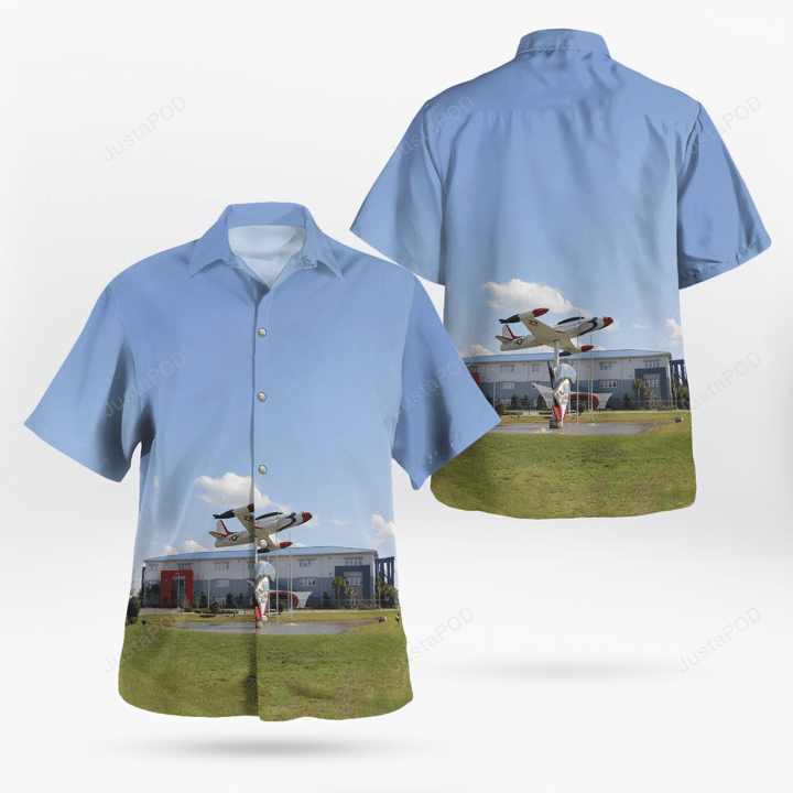 Florida Air Museum Lockheed T-33 Shooting Star Hawaiian Shirt