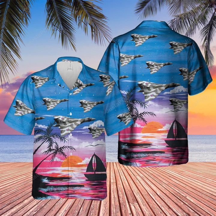 Royal Air Force Vulcan B2 Hawaiian Shirt, Birthday Gift for Husband, Gift For Dad