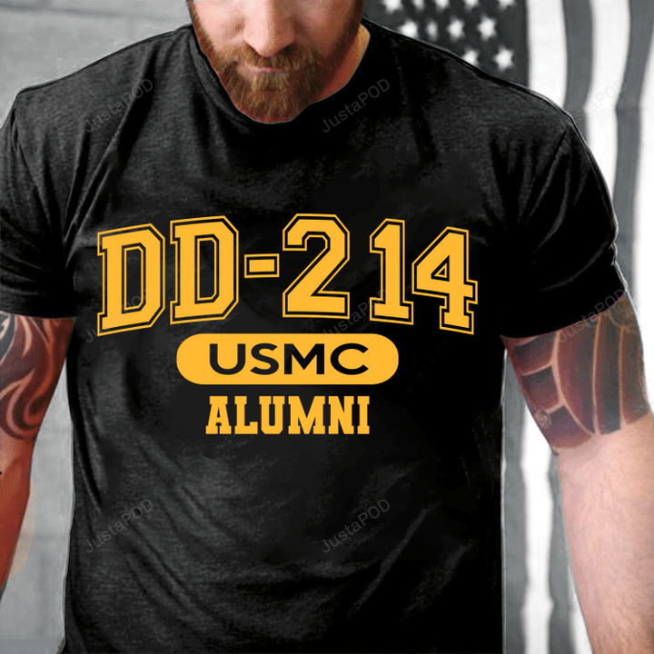 DD-214 Marine Corps Alumni, USMC Veterans T-Shirt