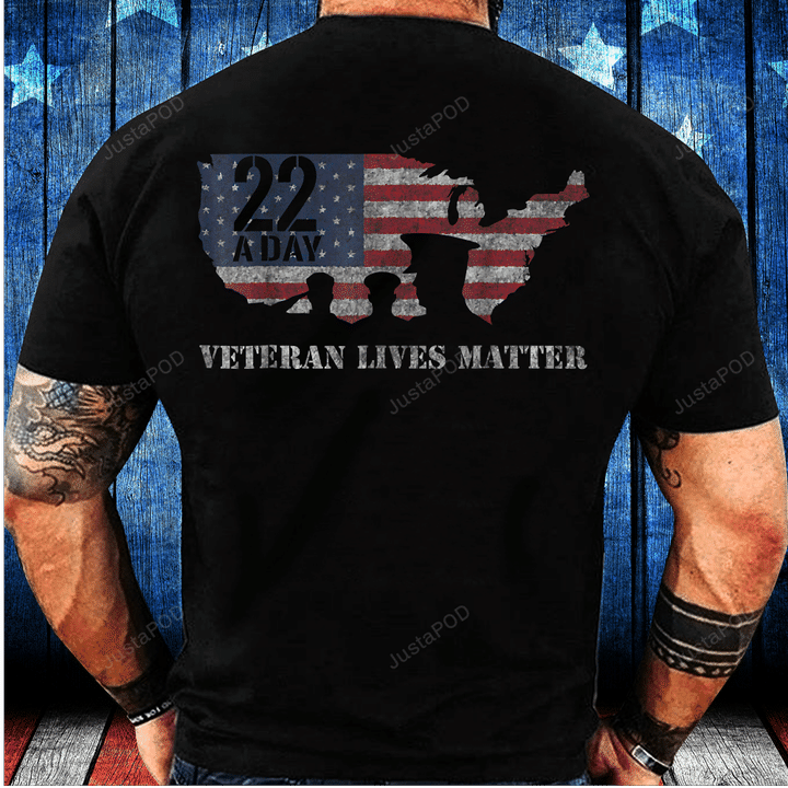 22 A Day Veteran Lives Matter Suicide Awareness T-Shirt