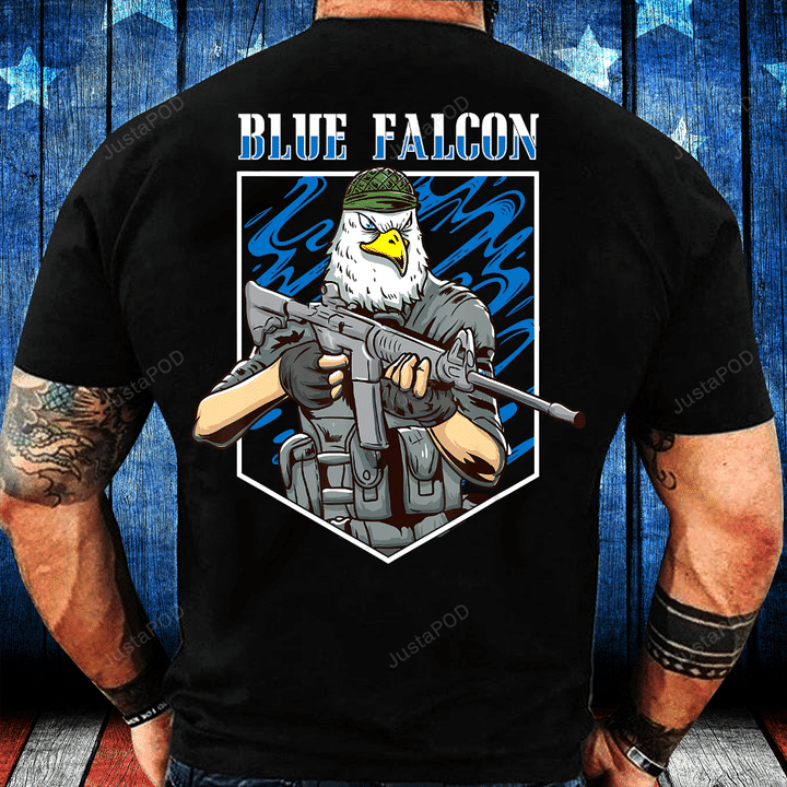 Blue Falcon Funny Military Veteran Joke T-Shirt